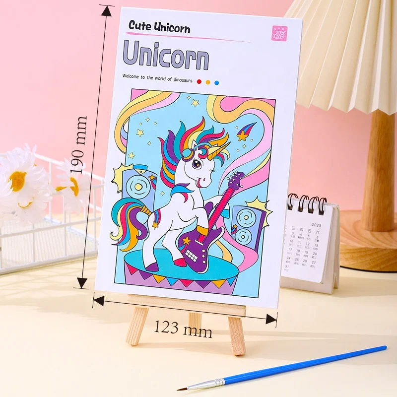 2024 Children Watercolor Paper Book For Painting Pocket Books Drawing Watercolour Paint Set Toys For Kids