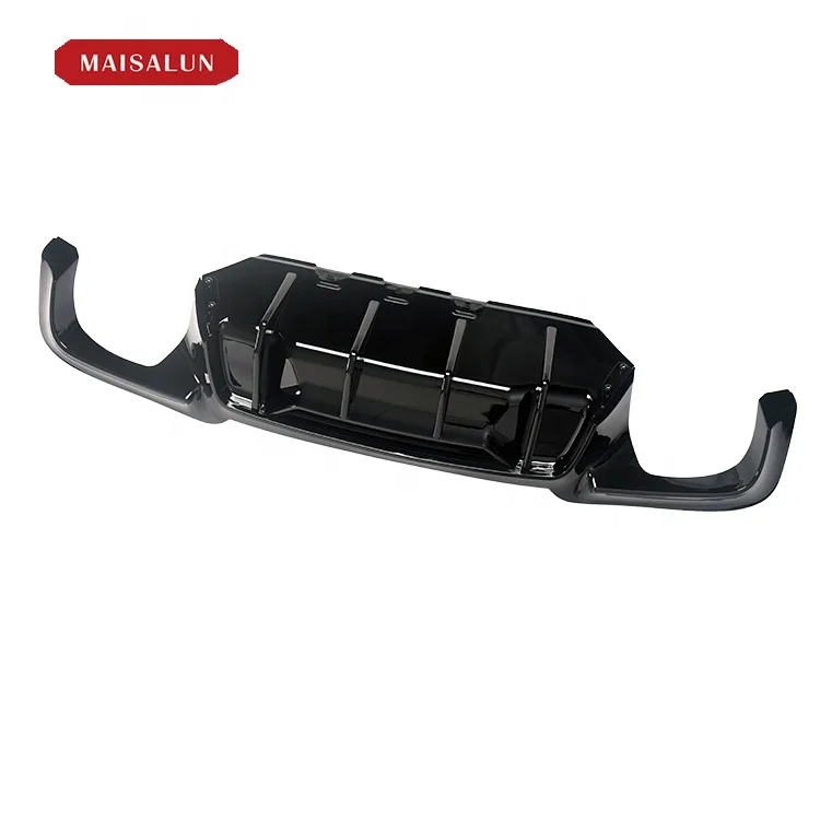 Gloss Black ABS Customizable Material R Style Car Rear bumpers Diffuser For BMW 5 Series F10 F18 M5 MT 2010-2017
