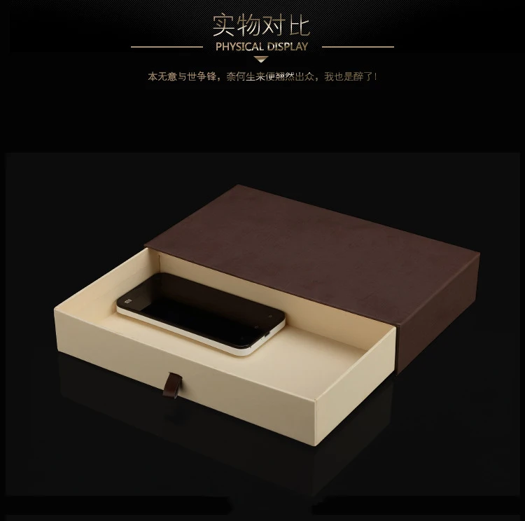 Factory hot sale wallet packing box wallet box luxury paper drawer gift box with logo customized