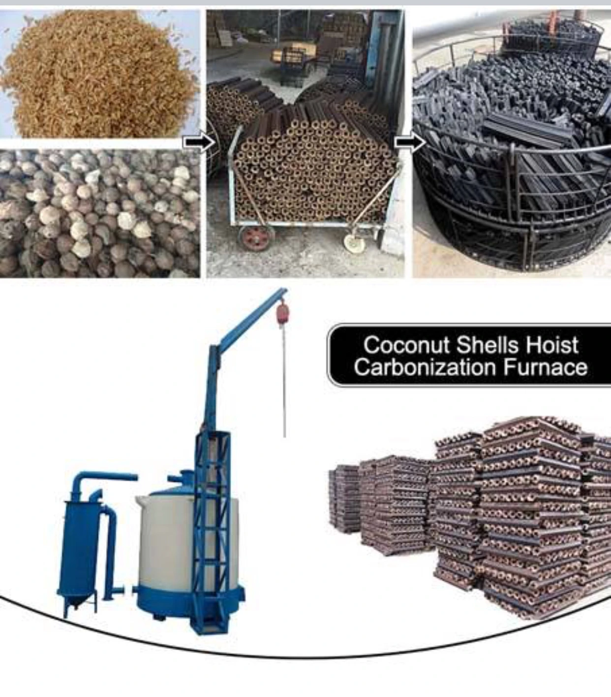 lanyu carbonising furnace/wood furnace/air flow carbonization