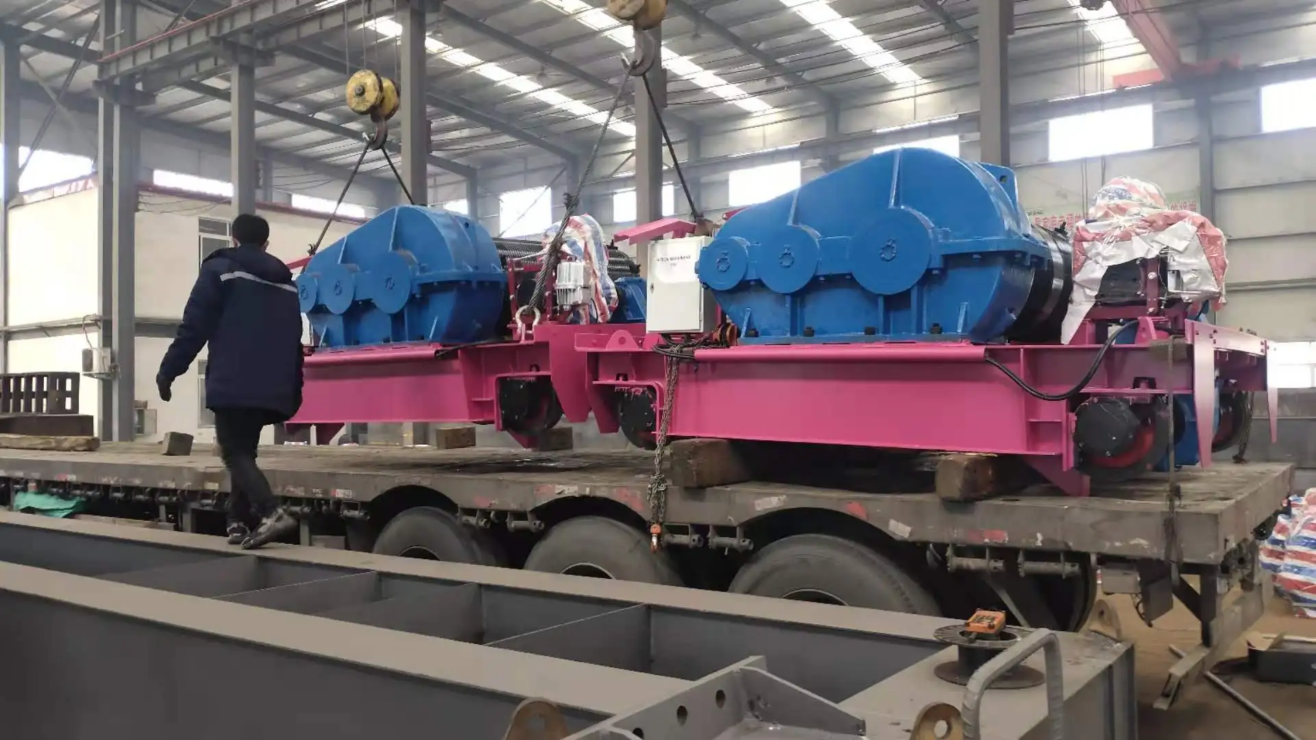 Fast Speed Electric Winch 10 Ton With Double Drum