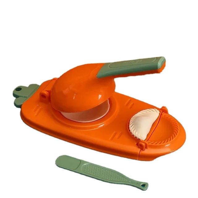 2-in-1 Efficient Dumpling Maker Manual Dough Presser Dumpling Wrapper Mold Dough Pressing Tool Kitchen Pastry Jiaozi Baking Tool