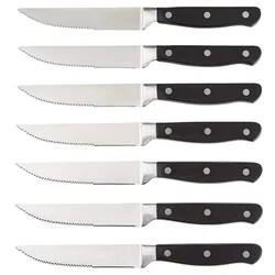 Yangjiang High Quality ABS Handle Stainless Steel Serrated Steak Knife