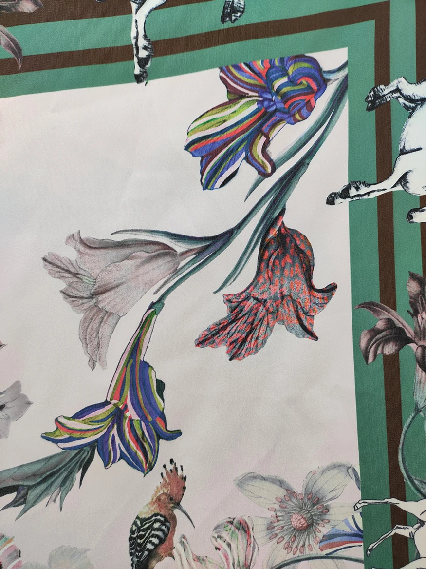 Роскошные шелковые шарфы от производителя известного бренда с принтом индивидуальный дизайн шелковый шарф с цифровой печатью