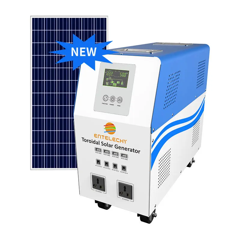 Portable Solar Power Generator 1500w 220v energy storage power supply for Home Use Outdoor