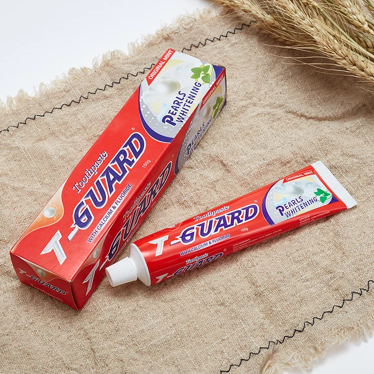 Бесплатный образец пользовательского логотипа дешевая цена фторид кальция жемчужины отбеливание против кариеса мята зубная паста