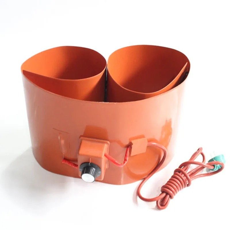 55 gallon 220v silicone rubber heater flexible custom oil drum band heater heating belt honey brum heater