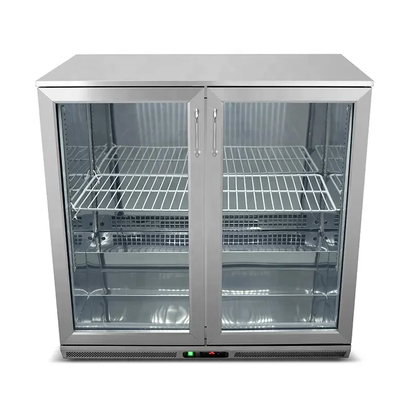 commercial glass door under counter hotel fridge table top mini bar cabinet beer display refrigerator