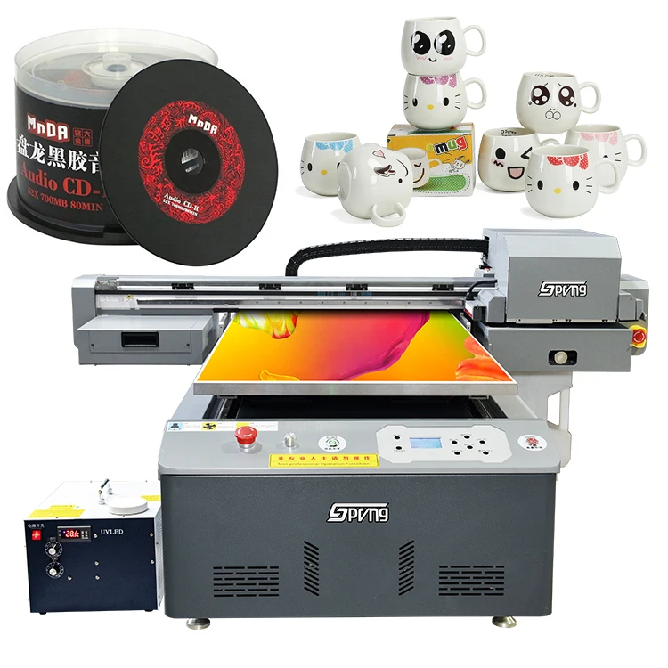 cheapest  small flatbed uv 6090 printer  inkjet printers wide format uv6090 printer impressora a1 a2 a3 size plotter machine