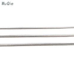 Цепочка высокого качества под заказ, серебряная, круглая, змеиная цепочка, ожерелье