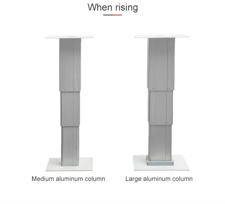 Vertical Lifting Columns for Furniture with remote control positions memory  synchronously working