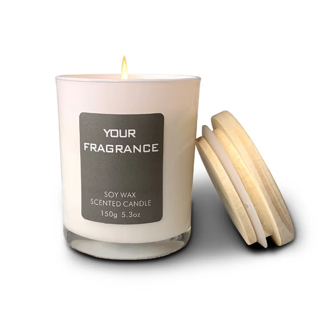2024 Amazon Wholesale 150g Luxury Scented Candles Soy Wax And Fragrance Aroma Candles With Glass Jar Tin Gift Box