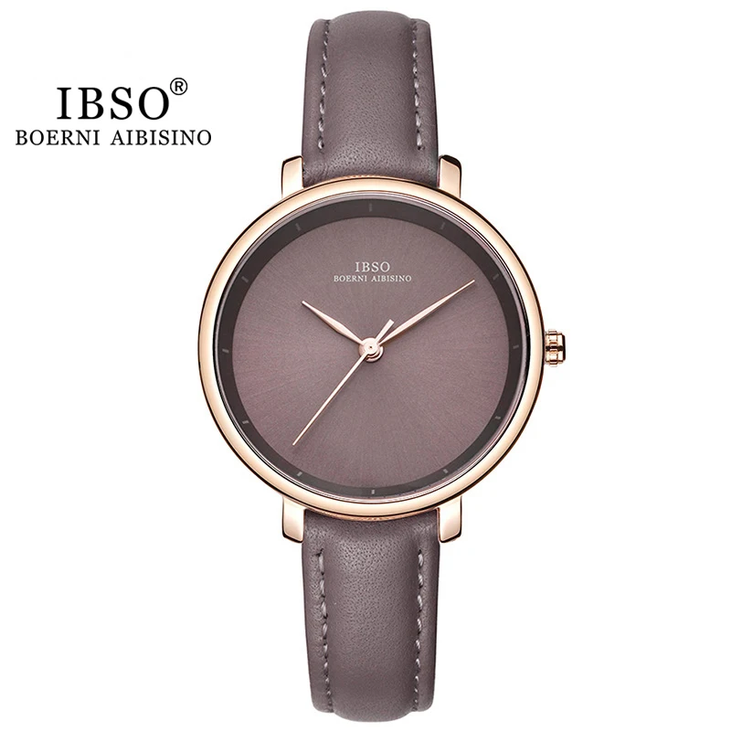IBSO Simple Designer Nurse Watches Logo Quartz Wrist Luxury Customized for Women SEIKO Leather Latest Alloy Round Ladies Watch