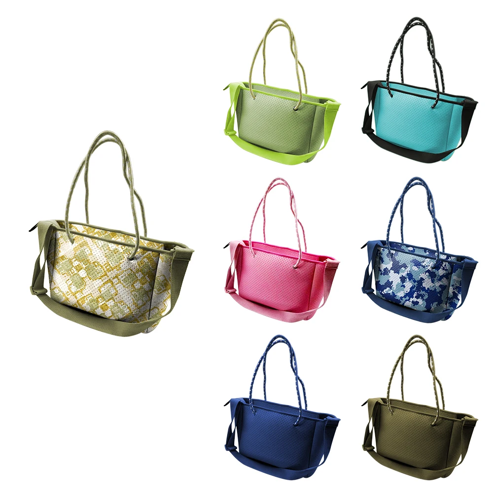 Wholesale Custom Multipurpose Handbags Ladies Shoulder Shopping Bag Beach Bag for Women Neoprene Tote Bag