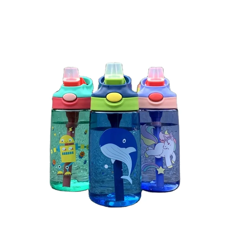 BPA Free Eco-Friendly Chriden kids Cute shark bottle water