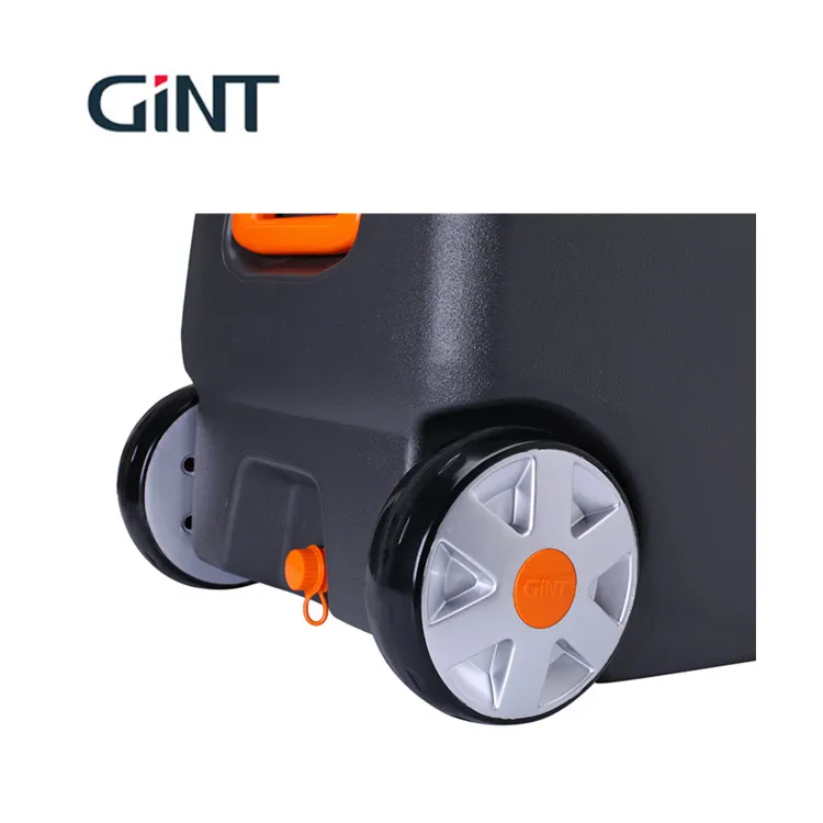 
2021 Popular Table cooler box with wheel PU form insulated outdoor ice box 