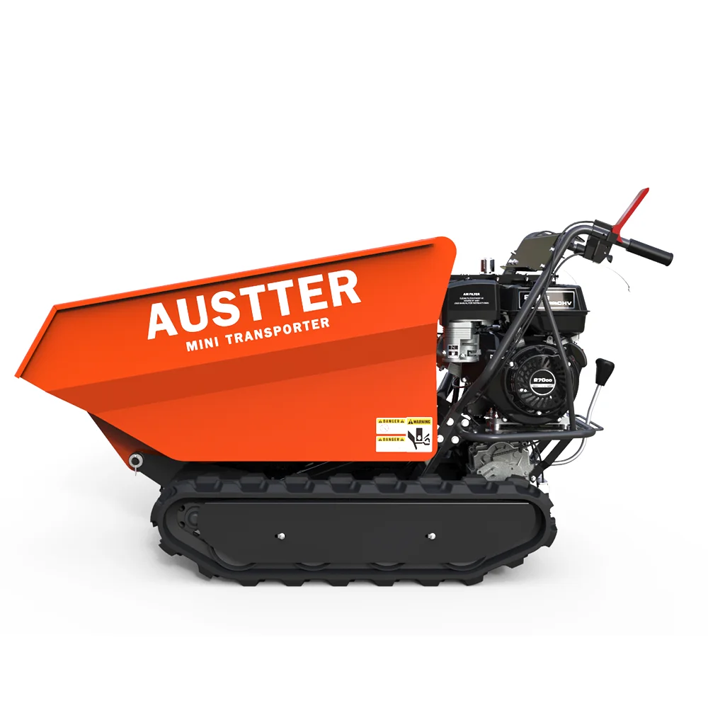 
TUV Rheinland CE(MD/EMC/NOISE) Approved 500kg Loading Capacity Gasoline Engine Powered All-Terrain Utility Mini Track Dumper 