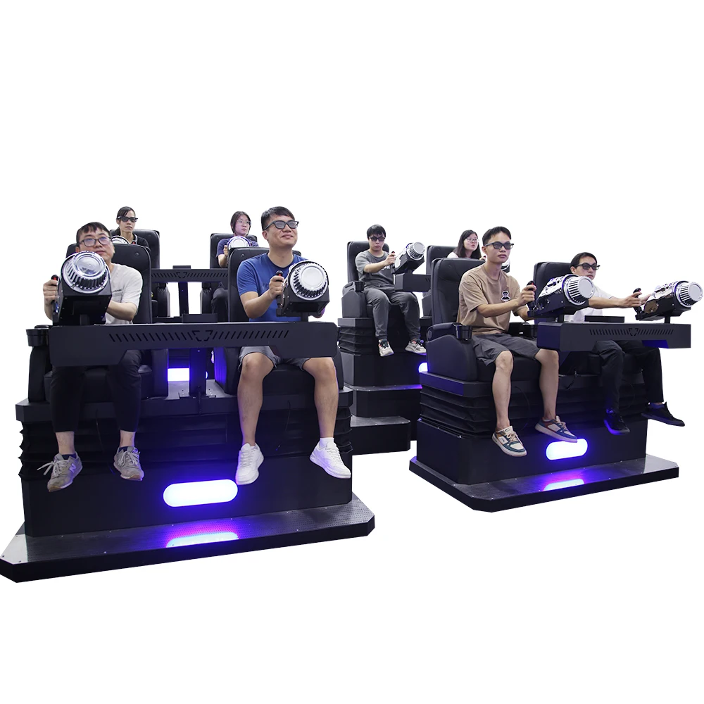 YHY VR 8 Seats 4k Projector Polarized 7d Cinema Theater Rider Movies Made Software 3d Glasses 7d Chair Motion Seats Cinema