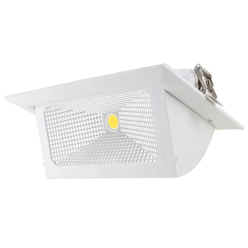 hotel,shop,commerical grille recessed led downlight rectangular projector adjustable shop lighter