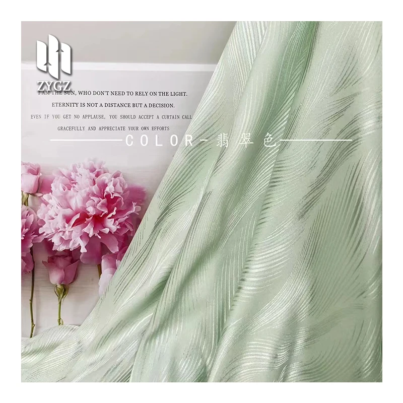 Latest design Elegant Fashion Wholesale Pattern Satin Silk Jacquard Brocade Fabric For Women Clothing Dress