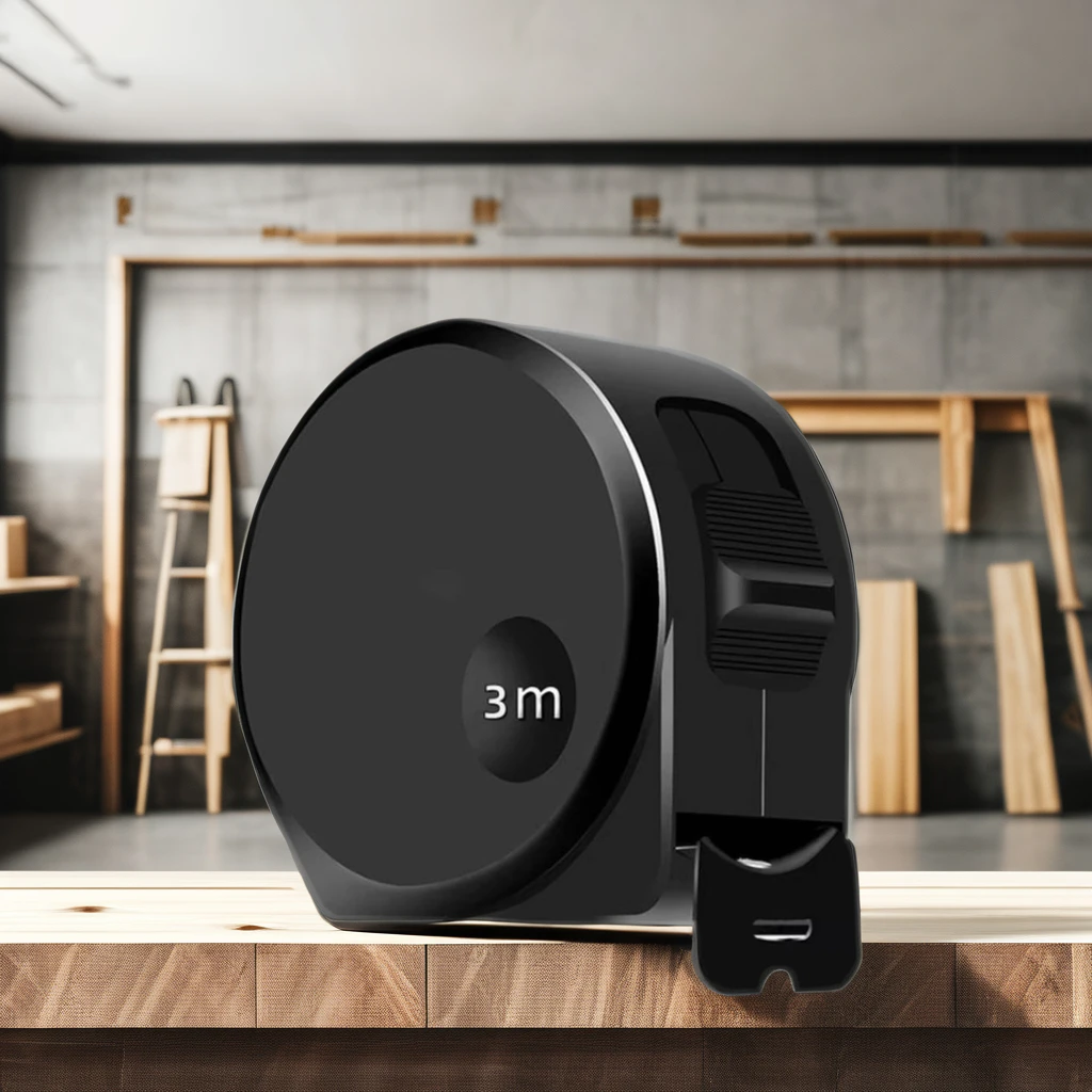 High Precision 5m Anti-Fall Stainless Steel Tape Mini ABS Extreme Small Black Box Thickened Hardened Abrasion Resistant Home Use