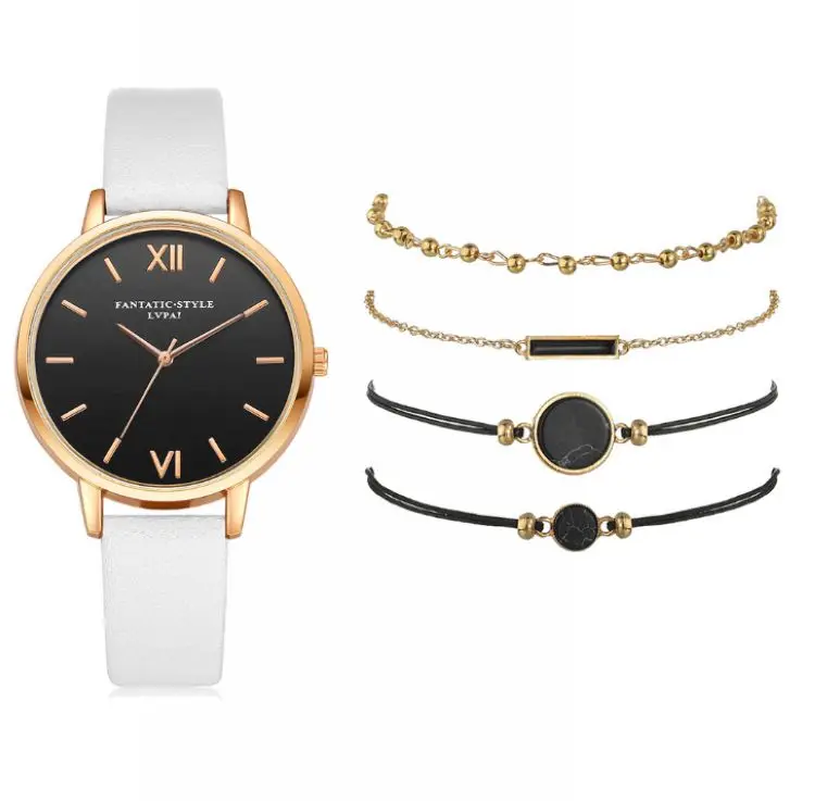 
Lvpai Top Grade Temperament Style Finger Heart Leather Belt Mesh Belt Table No Numbers Quartz Watch Wholesale 