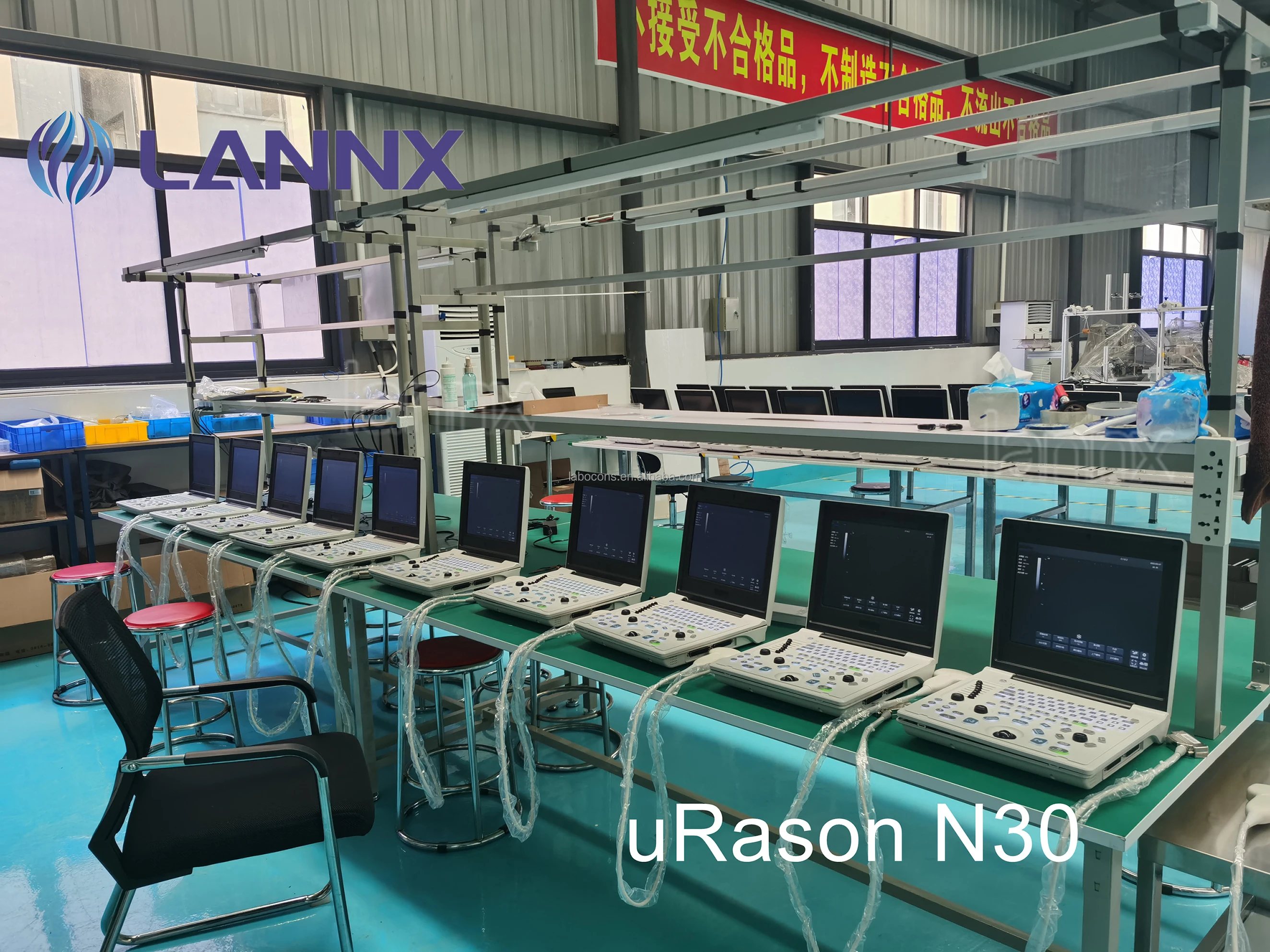 LANNX uRason N30 Cheapest Portable Color PW Ultrasound Echo Machine Diagnostic Ultrasound System for Clinic B/W Laptop USG