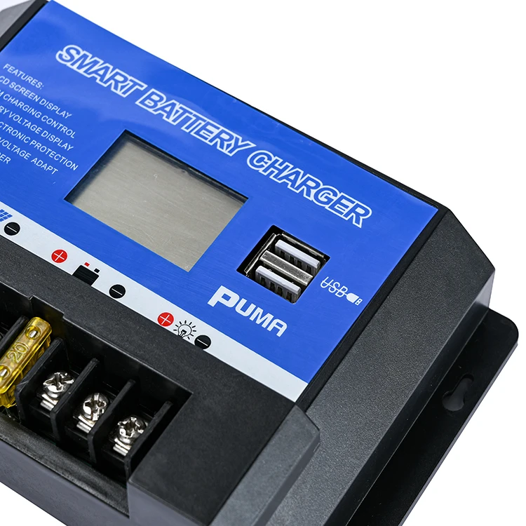 30/40/50/60/100A MPPT Solar Charge Controller Smart Display 12V 24V Auto Solar Cell Panel Charger Regulator With Load