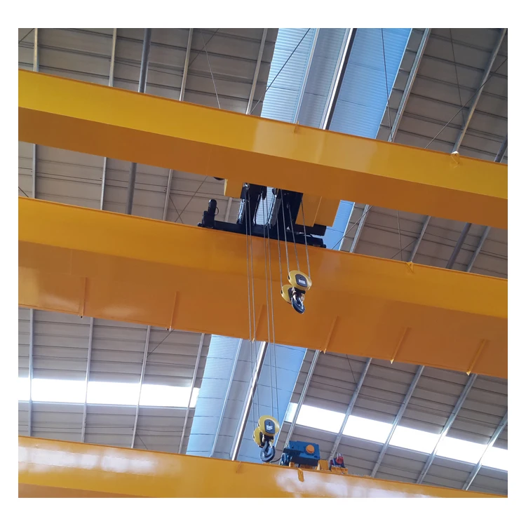 Upgrade 20 ton 25 ton Euro-style double girder beam electric overhead traveling bridge cranes from changyuan crane home town