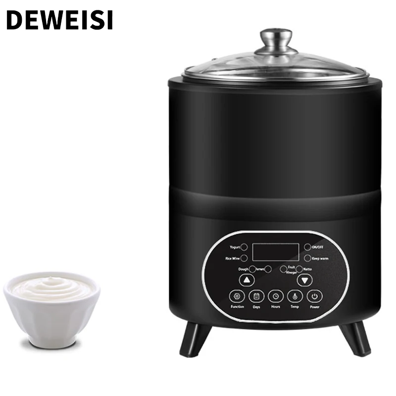 DEWEISI Multi Usage Electric Yogurt Maker Ferment Yogurt Dough Vinegar Constant Temperature Fermentation Realize Yogurt Freedom