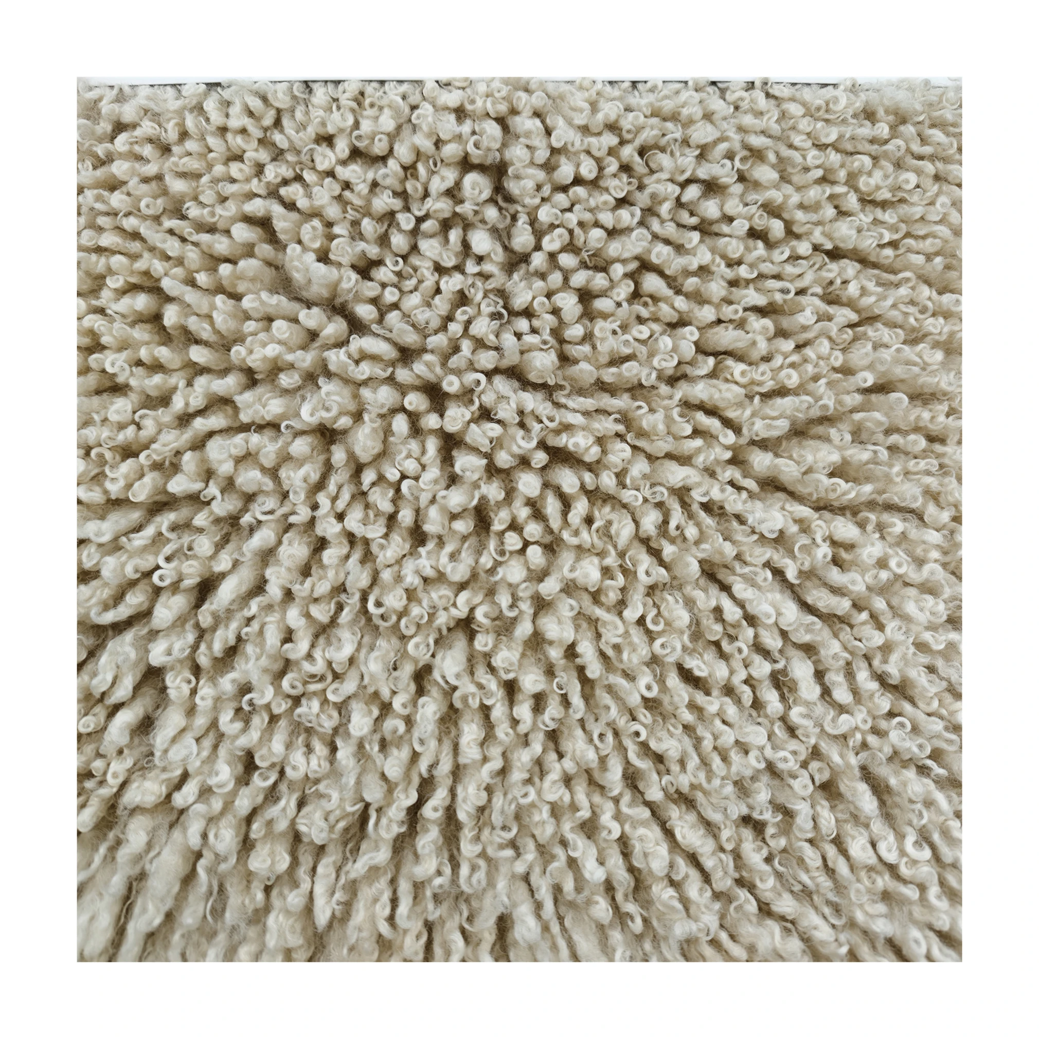 70MM POLY Curly Fur Fabric Fluffy for Garment/Hometextile/Toys