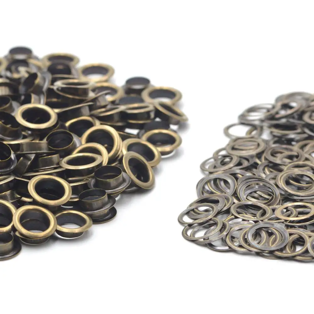 Antique Brass Color Material Bronze Grommet Eyelet With Washer Fit Leather Craft Shoes Belt Bag Diy Supplies Accessories