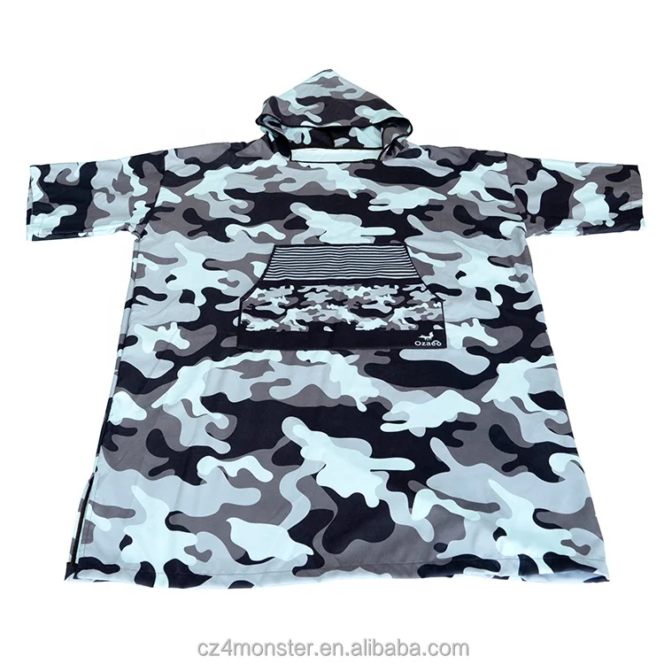 sand free adult summer swimming Eco-friendly microfiber hoodie beach surf poncho towels cloak microfibre changing robe