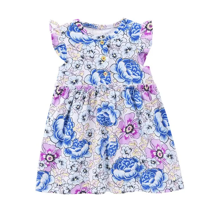 100% cotton summer children girl dress baby girl skirts