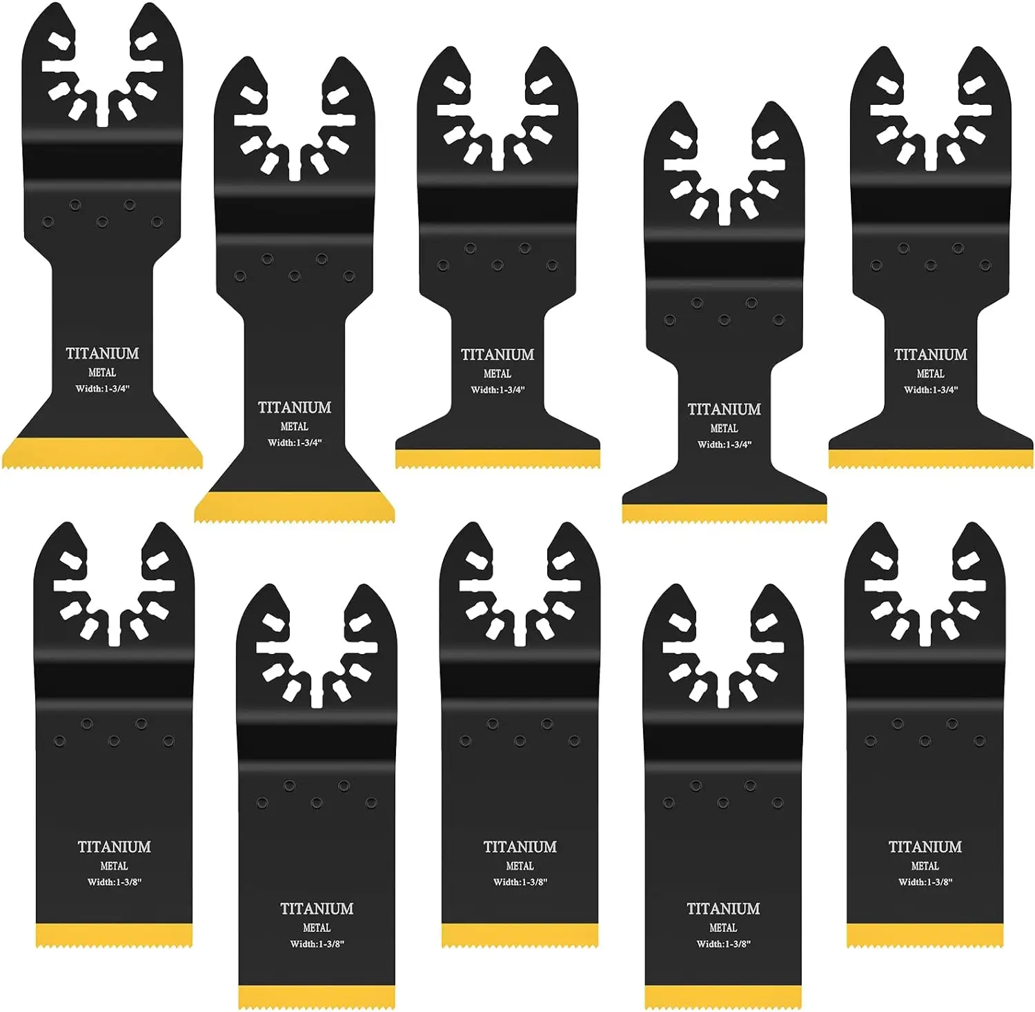 Titanium Oscillating Tool Blade Oscillating Saw Blades Metal Cutting Multi Tool Blades Kits Wood Metal