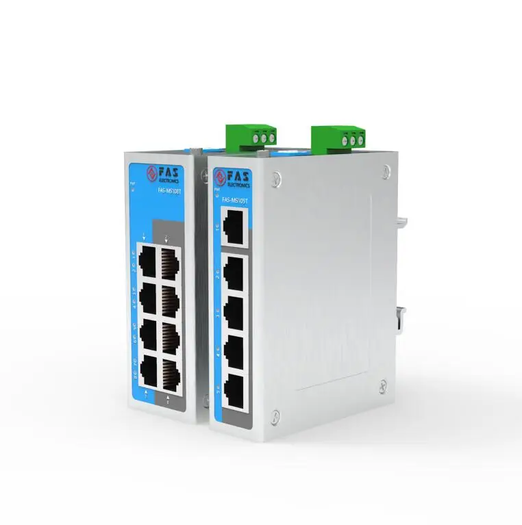 Factory Wholesale 8 Port 100M Industrial L2 Managed Ethernet Switch with 2 Giga SFP Uplink