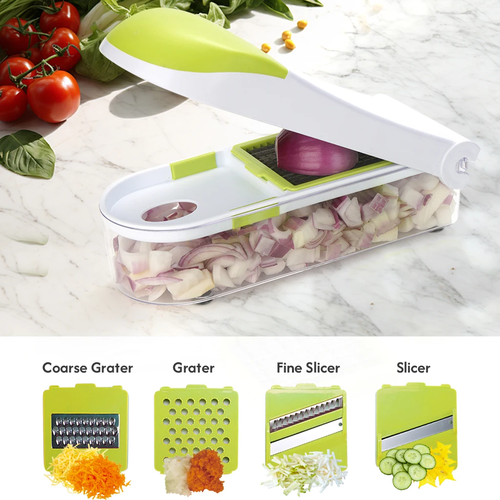 Vegetable Chopper multifunctional Manual Vegetable Chopper 7 In 1 good Quality Stainless Steel Mandolin Vegetable Slicer