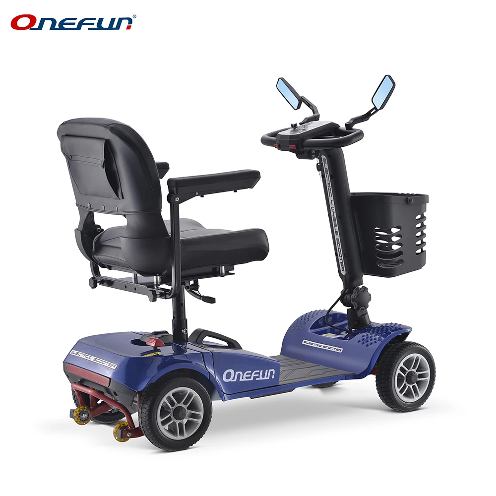 
light weight 24V 250W 4 wheel folding large scooter for adult with CE 