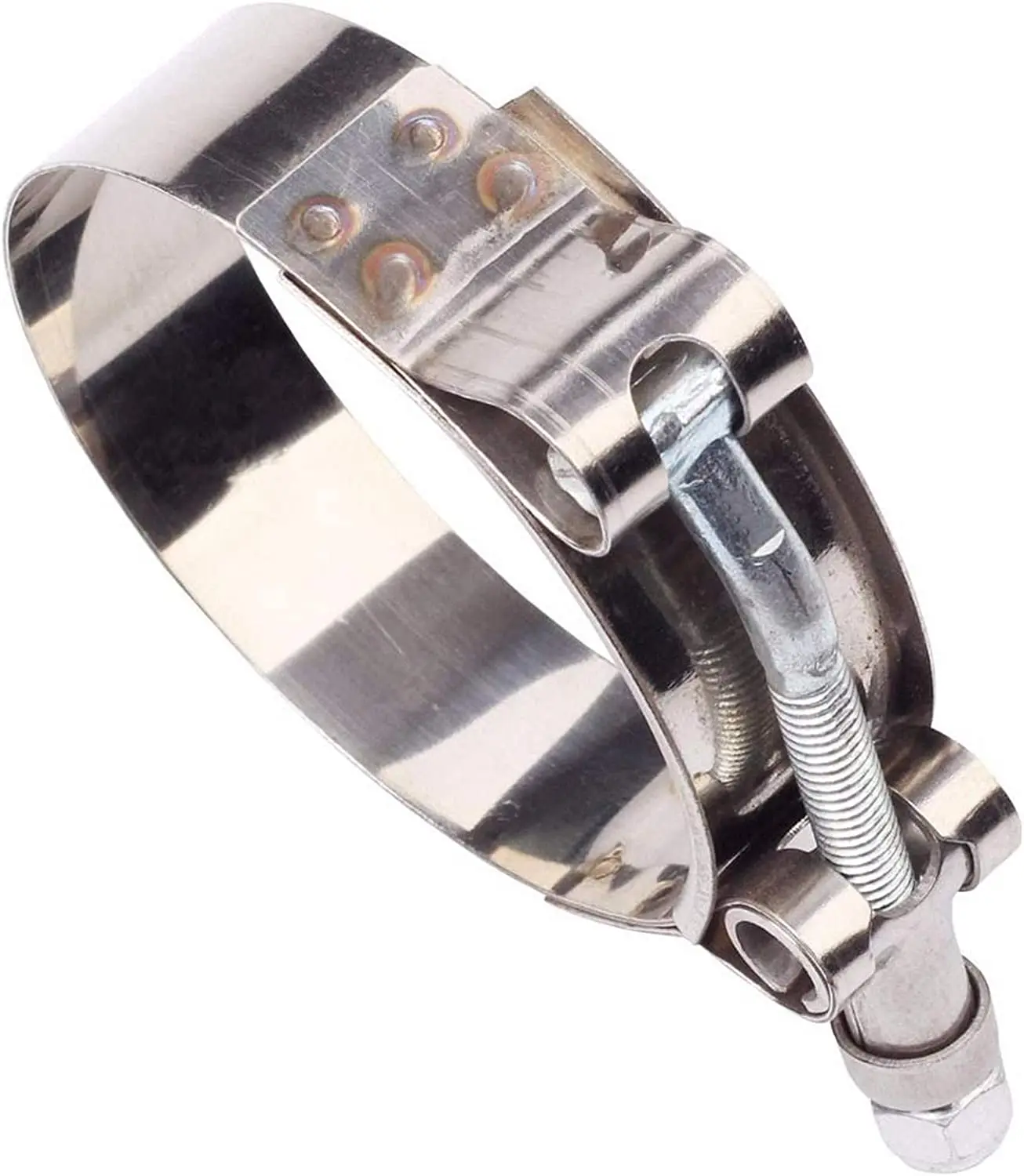 Factory Customized Hot Selling Water Heating Pipe Clamp Gas Pipe Clamp Hose Clamp Single Pipe with Rubber Natural Polishing