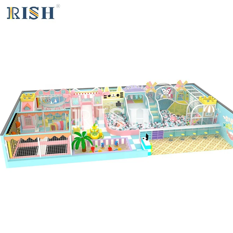 Low price cheap indoor playground equipment kids play climbing wall kids games arcade  pool slide   foam ball pit