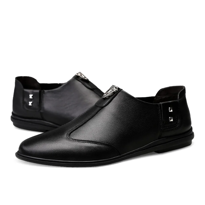 new fashion design elevator height increasing wedding shoes for men Hot Selling Fashion Genuine Leather Slip On Shoes formal sho