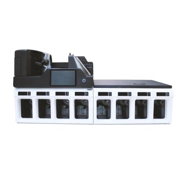 Hot Sale two pockets ECB Bill Banknote Counter Cash Currency Sorting Machine GA-QFJ2101 Euro False Money Detector with IR UV CIS