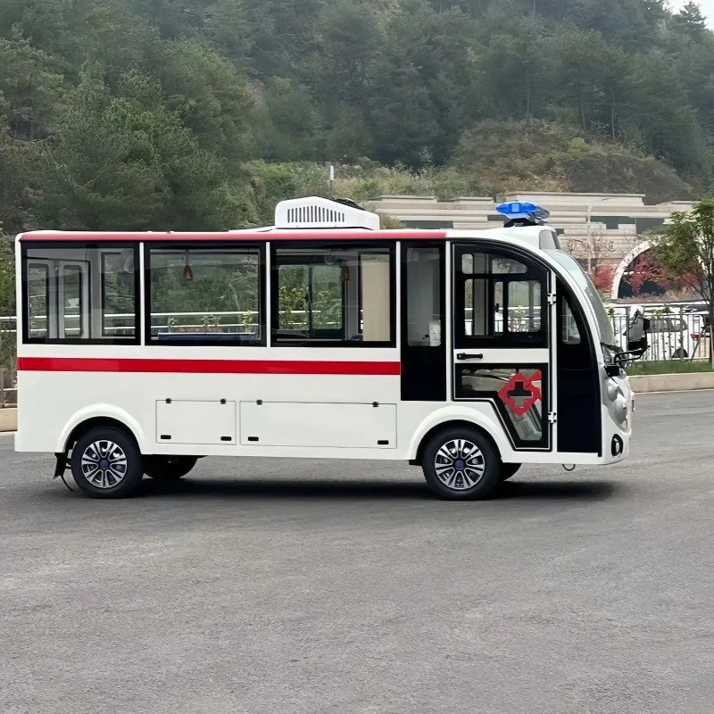 Mini Emergency Ambulance 72V Electric Ambulance Car for Transpoting Patient Off Road Street Legal