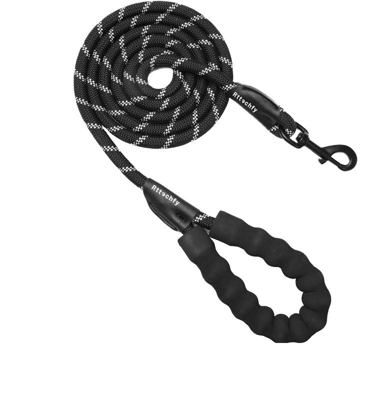 High Quality Nylon Pet Leash Durable Dog Outdoor Travel Collar Belt EVA Handle Pet Supplies For Puppy Training Running Walking