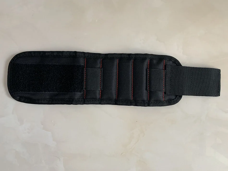 DIY Magnetic Wristband with 15 Strong Magnets and TOOL Pen Holder For Holding Screws, Nails, Drill Bits
