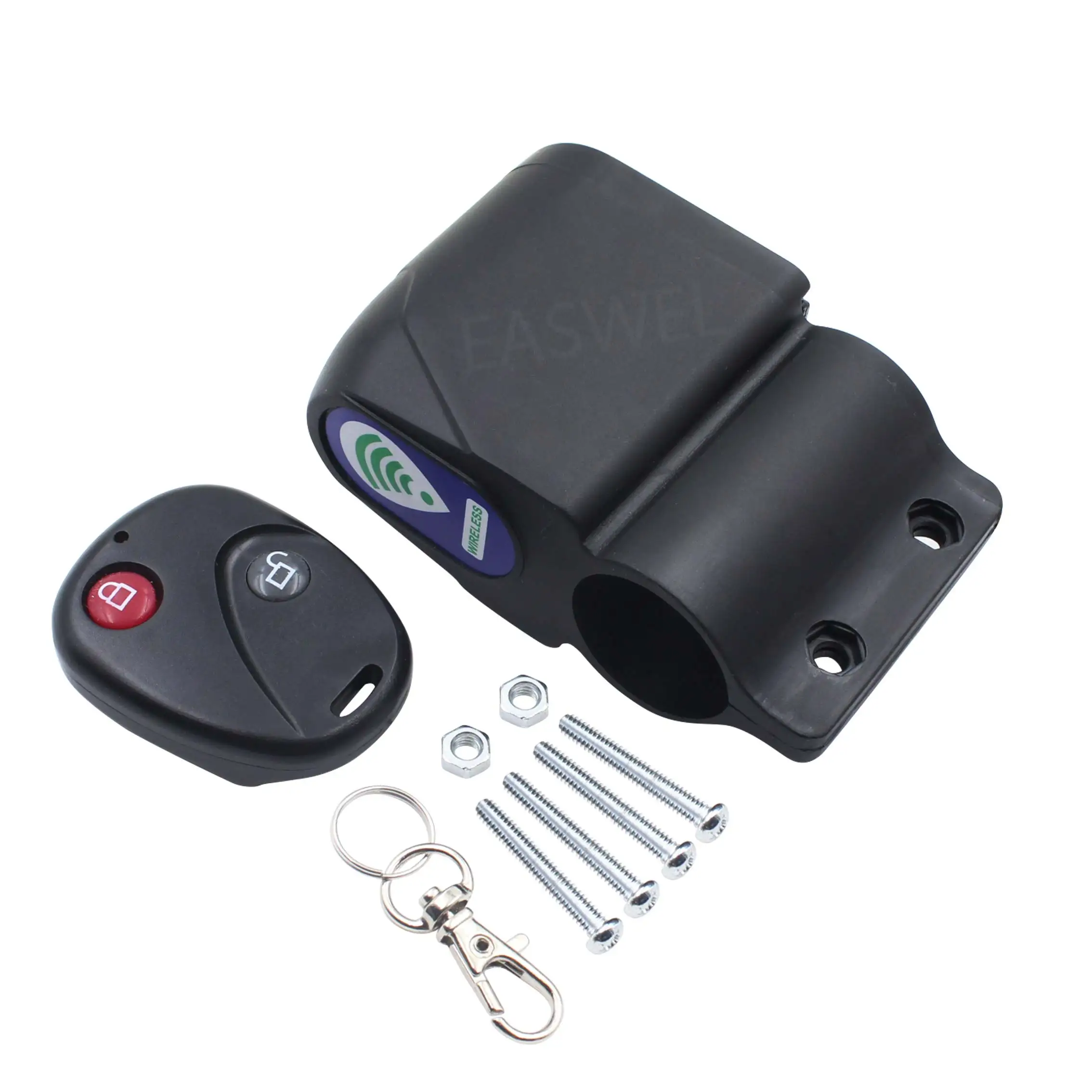 Wireless Alarm Lock Bicycle Bike Security System With Remote Control Anti-Theft