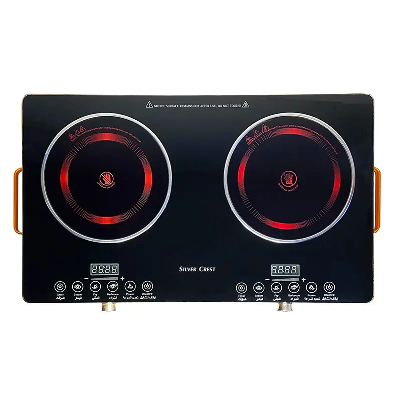 2000W New household multi-functional touch knob to adjust cooking while cooking 2 Burner infrared cooker