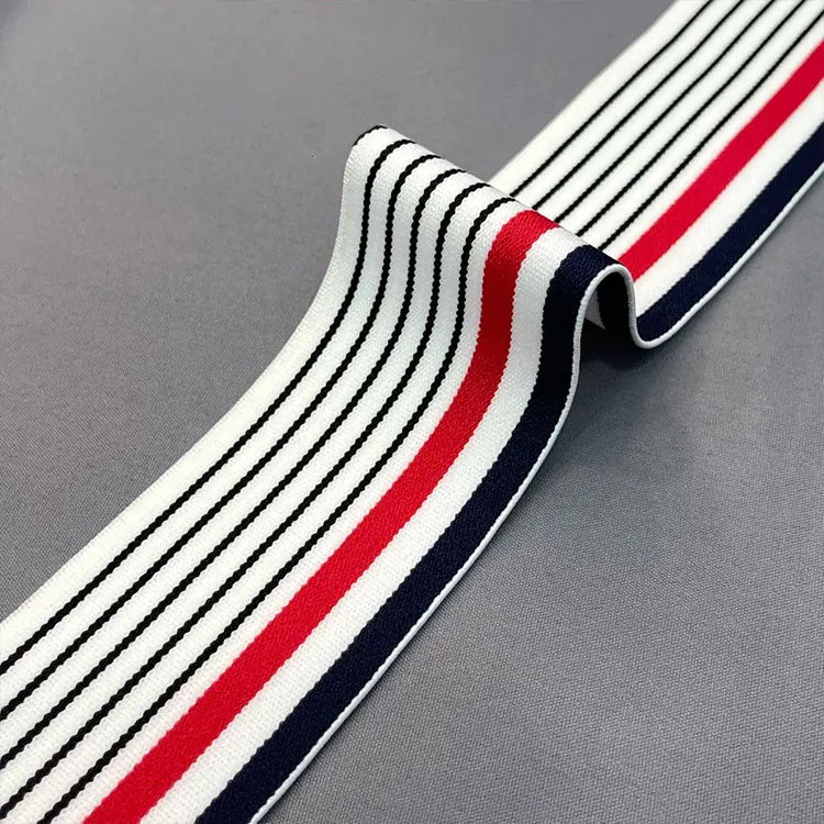 Competitive Price Colorful Sewing Elastic Band Pinstripe Elastic Waist Band For Women Underwear Woven