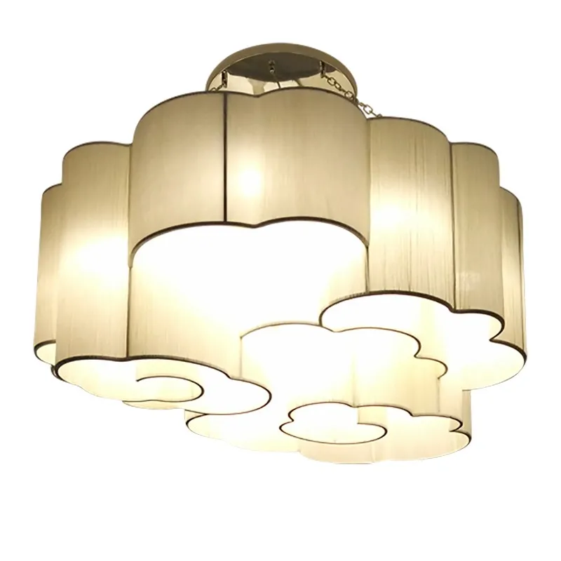 modern handmade Parchment ceiling hanging lamp indoor decoration paper shade zhongshan led pendant light for restaurant