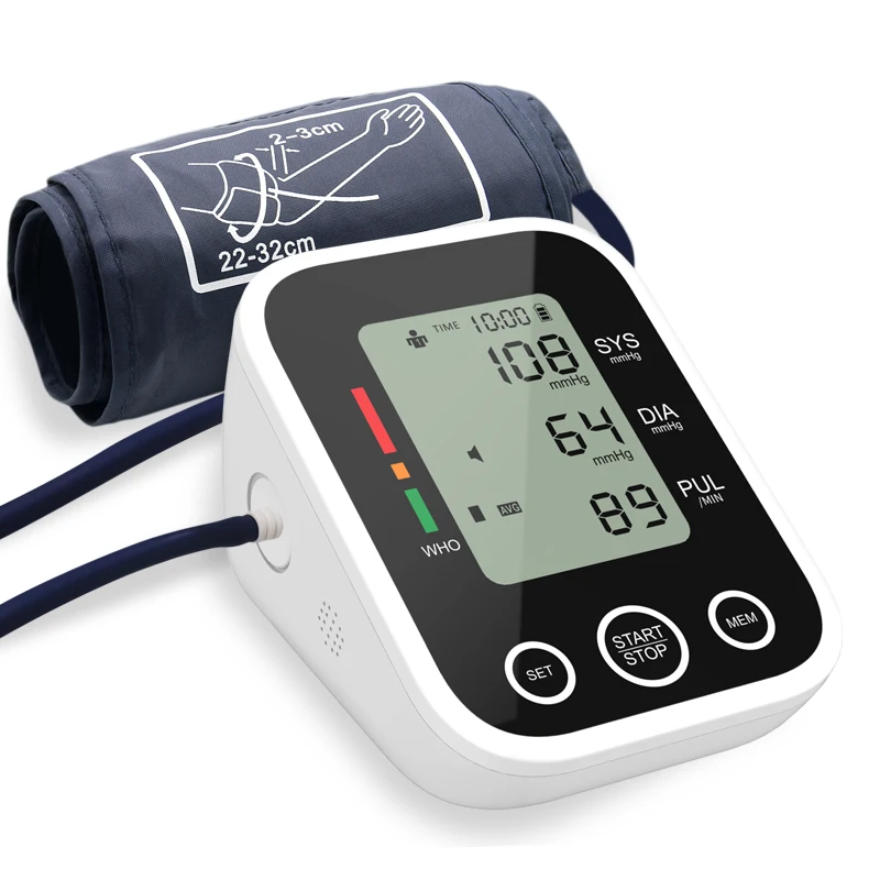 
Hot SellingHigh Efficiency Plastic sphygmomanometer digital automatic arm for Blood Pressure Measurement 